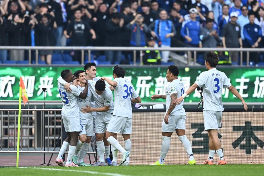 pulse-kaiyun.com-中超-特谢拉破门王钰栋进球 上海申花战平浙江队